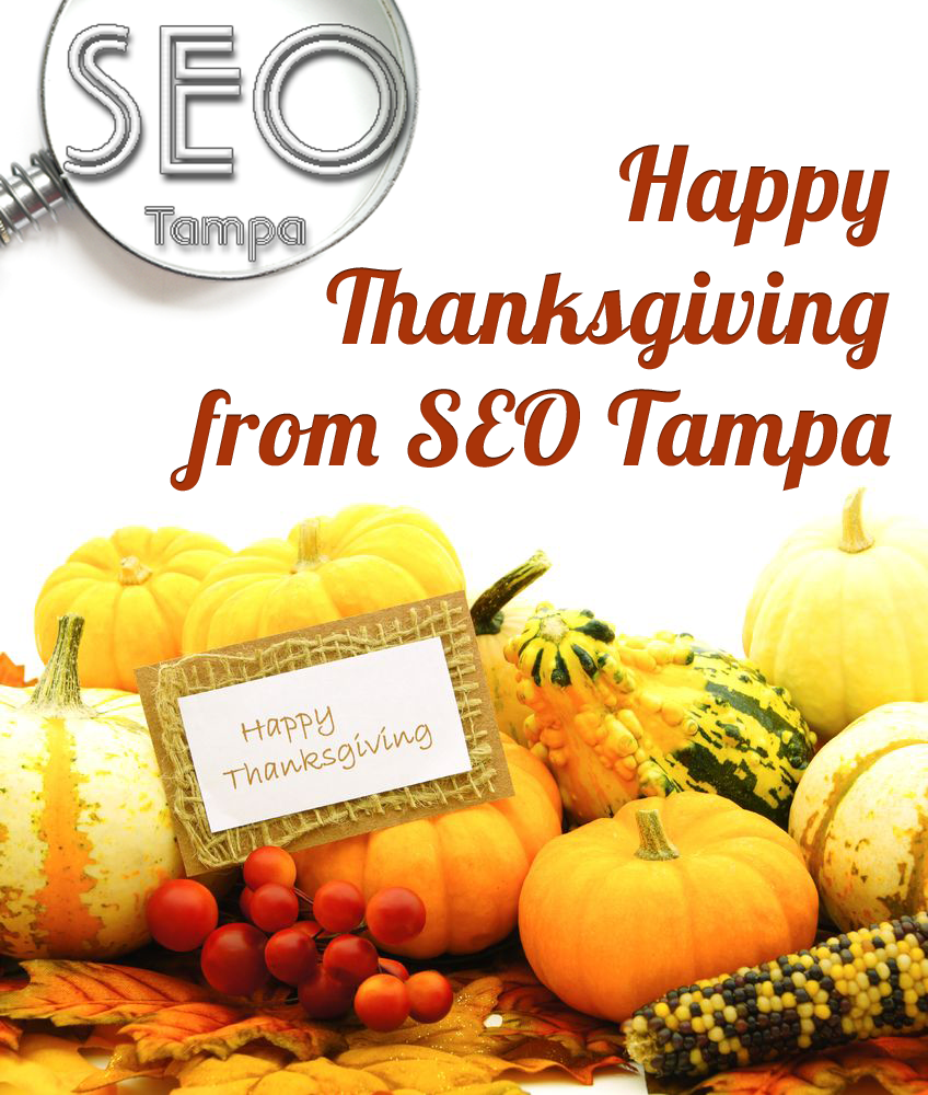 SEO Tampa wish Happy Thanksgiving